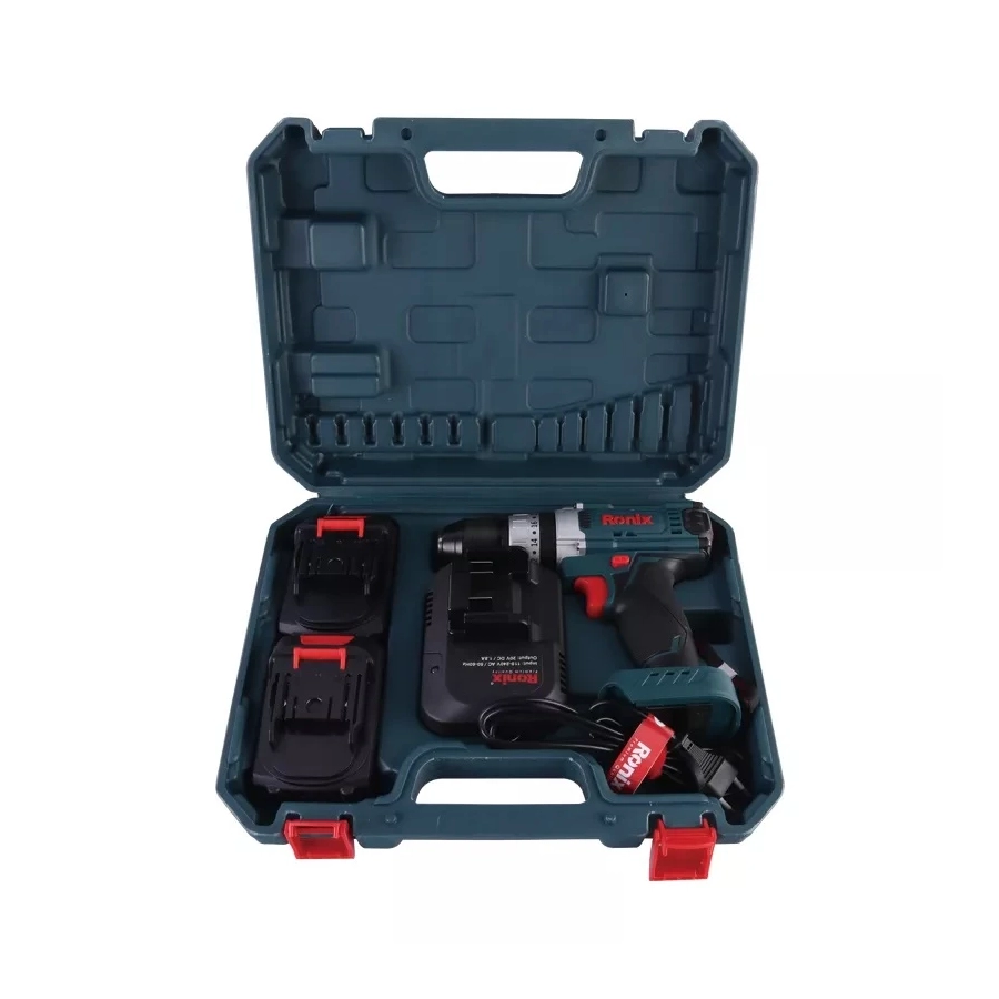 دریل شارژی لیتیوم 20 ولت چکشی 8620 (رونیکس) - 2